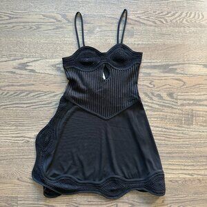 NWT Christopher Esber Lily Rib Crochet Mini